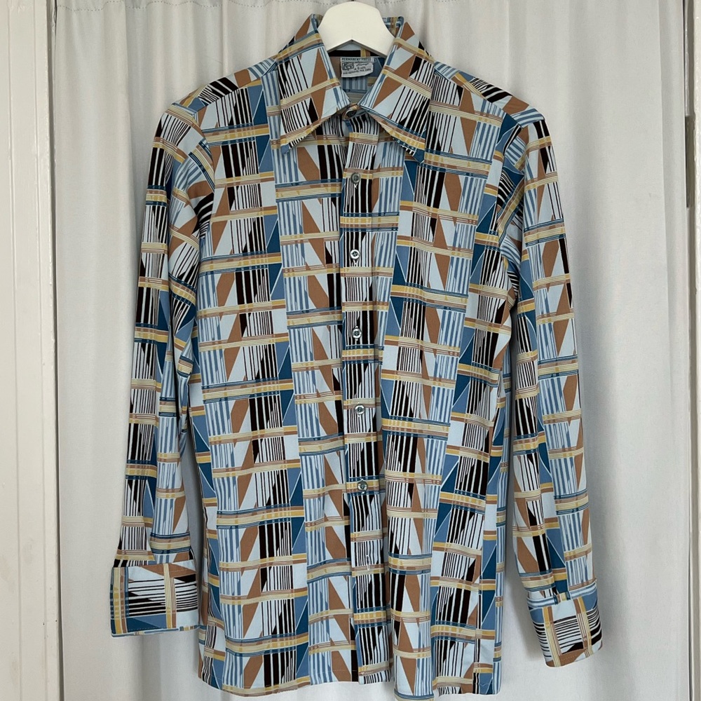 Vintage 70s printed men’s shirt